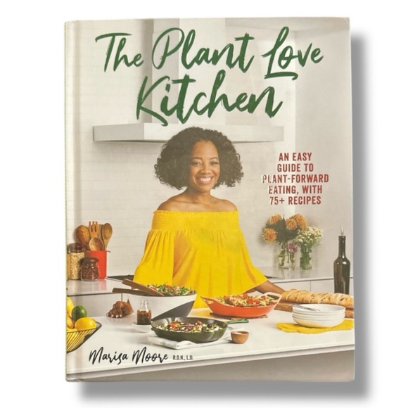 💙 Plant Love Kitchen Cookbook 75+ Recipes by Marisa Moore Plant Based Hardcover - Picture 1 of 5